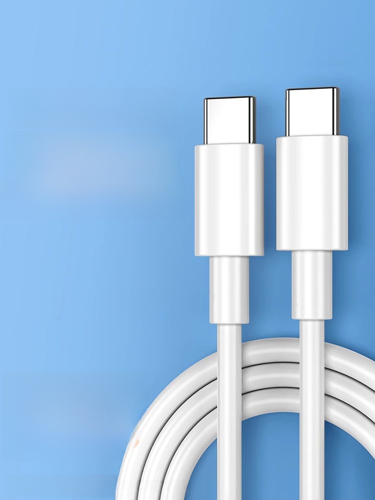 100W Double-Headed USB Type-C Cable Double PD Fast Charging BS for iPad to Pro Huawei Vehicle-Mounted Mobile Phone Charging Cable Two-Headed Apple Notebook Tpyec Computer Tapec Car CTOC Port