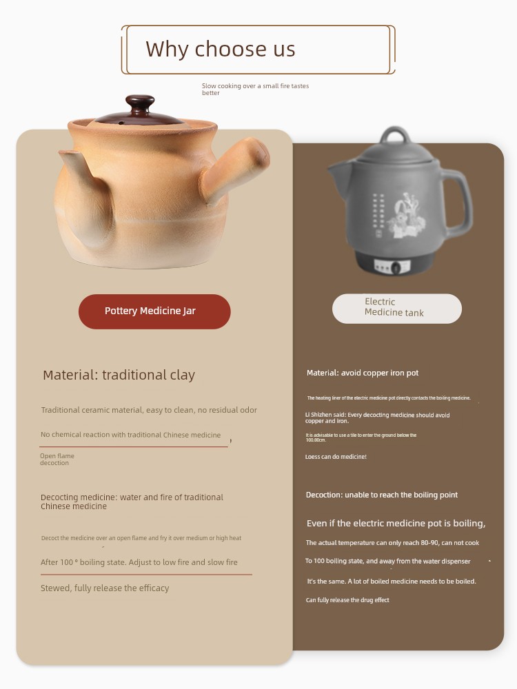 Old-Fashioned Traditional Chinese Medicine Casserole Boiling Medicine Decocting Pot Traditional Chinese Medicine Jar For Home Medicine Pot Special Cooking Pot Medicine Pot Special Earthen Jar