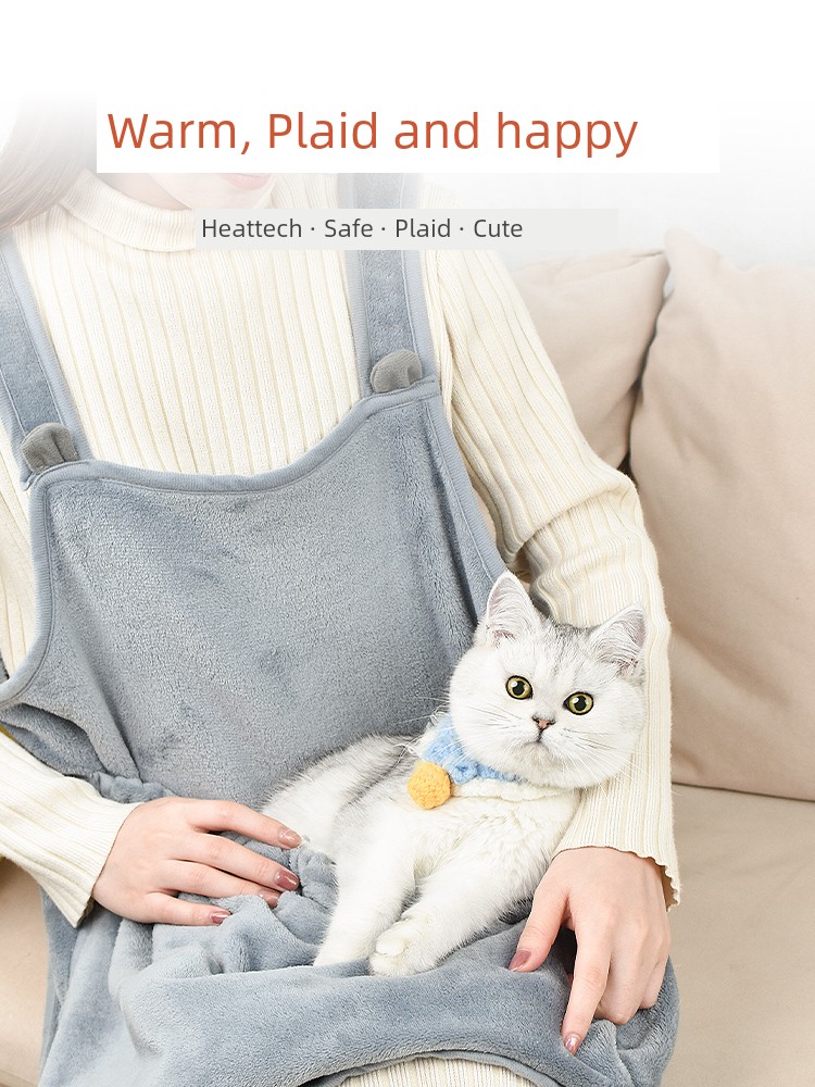 Cat Petting Bib Hug Cat Clothes Non-Stick Hair Chest Cat Apron for Cat Handy Gadget Pet Can Put Cat Clothes