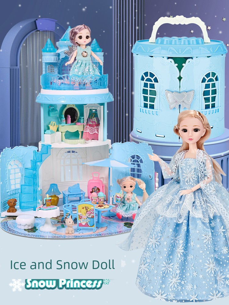 2025 Toy Little Girl's Play House Princess Doll House Girl 2-3-4 Years Old Kids 5 Birthday Gift 6
