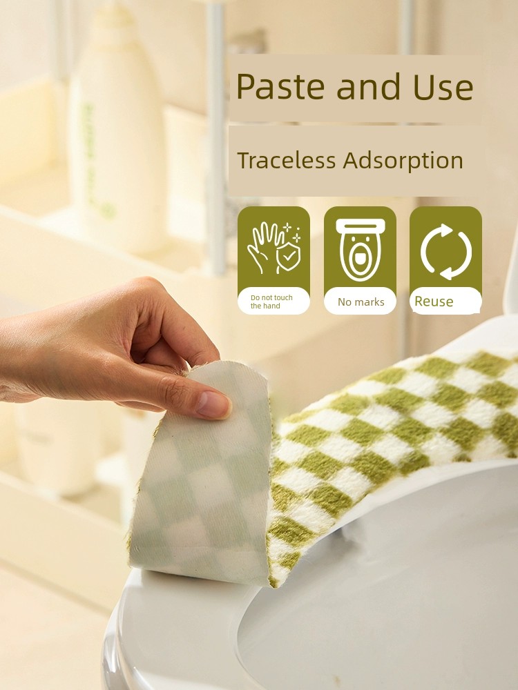 Thickened Adhesive Universal for Autumn, Winter and Four Seasons Toilet Mat