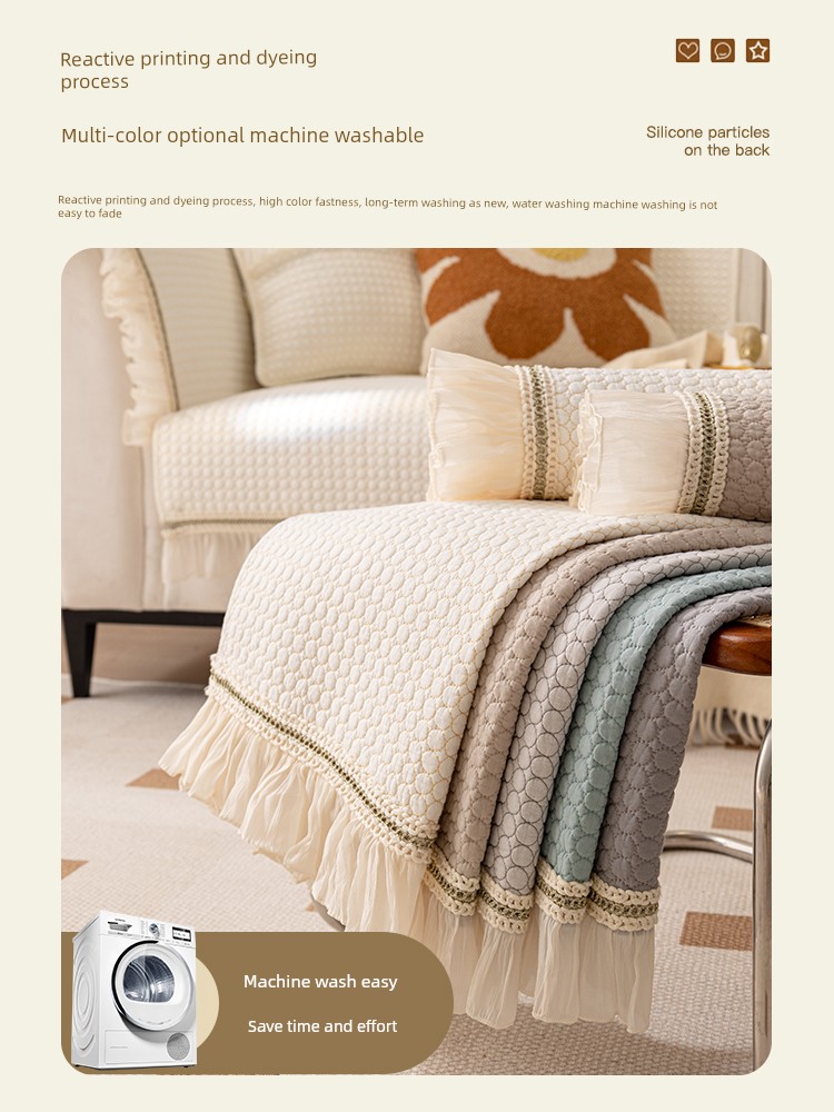 Cream Style Sofa Cushion All Year Round Neutral 2025 Popular New Arrival Accessible Luxury Fancy Sofa Cover Cover Cloth Cushion