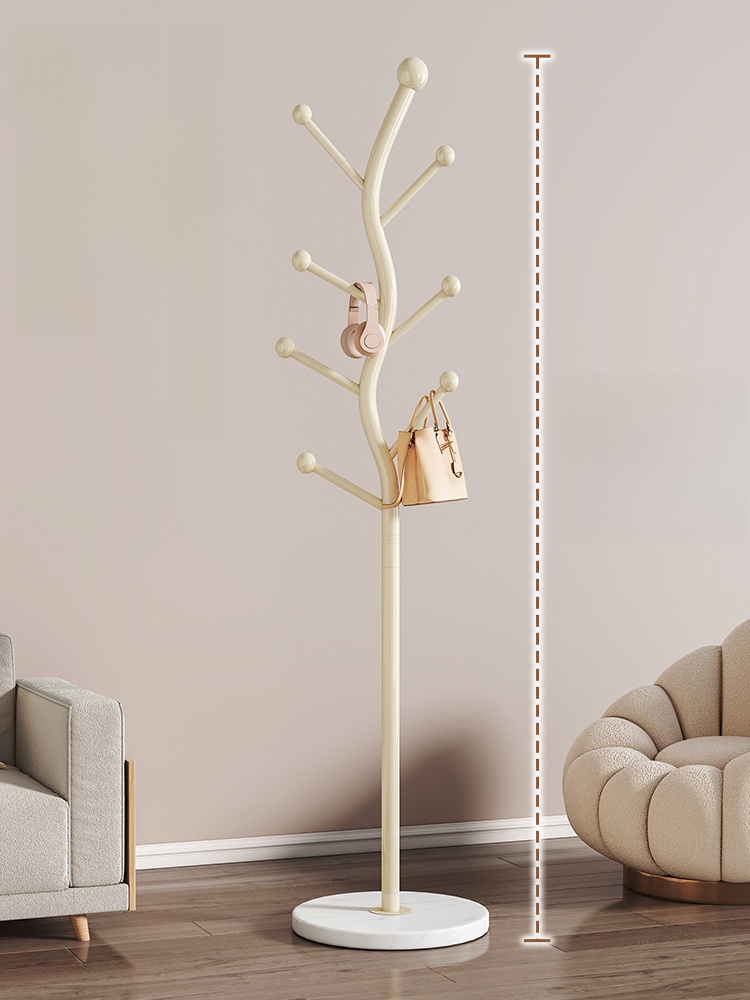 Clothes Hanger Bedroom and Household Accessible Luxury Living Room Coat Hat Rack