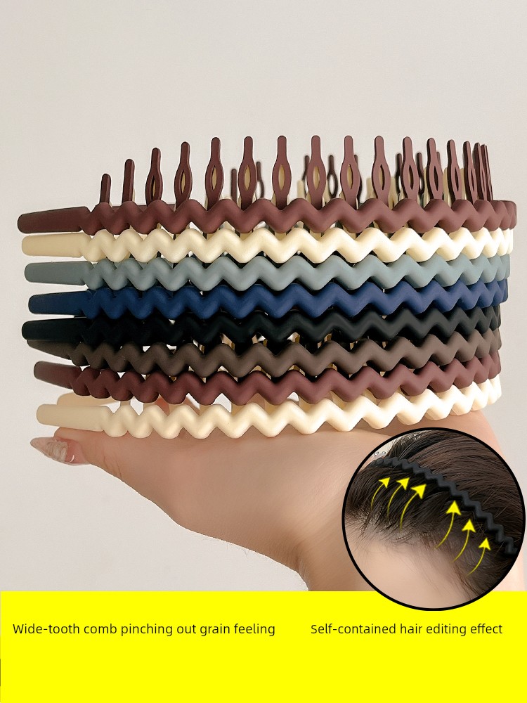 Face Wash Hair Fixer Headband Female 2023 New Arrival Summer Hair Bundle Hairpin Classy Toothed Headband Fancy Hairband Headdress