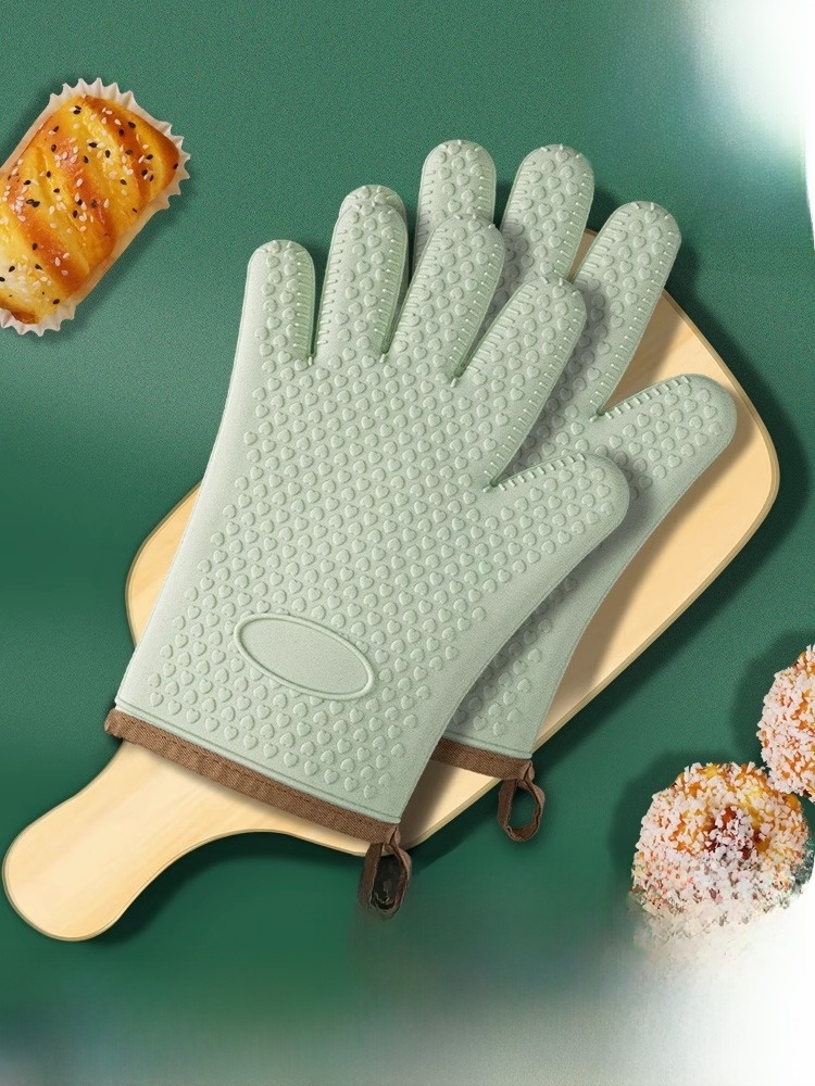 Silicone Kitchen Oven Special Use Baking Anti-Hot Gloves