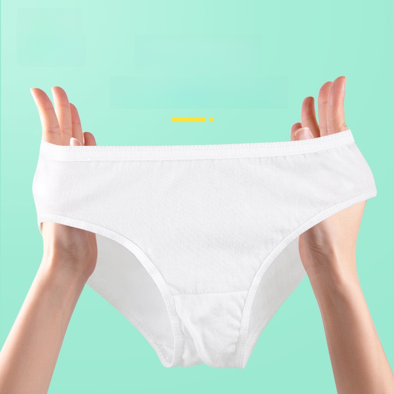 Joytour Disposable Underwear Sanitary and Convenient Underwear Daily Disposable Wash-Free Pants 10 Pack Female Physiological Period Confinement XL