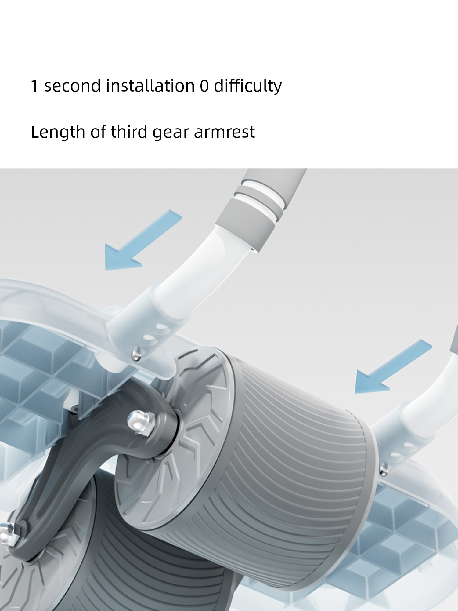 Yeejoo Abdominal Wheel Automatic Rebound Exercise Abdominal Wheel For Home Fitness Fat Burning Efficient Slimming Abdominal Massager AB Roller