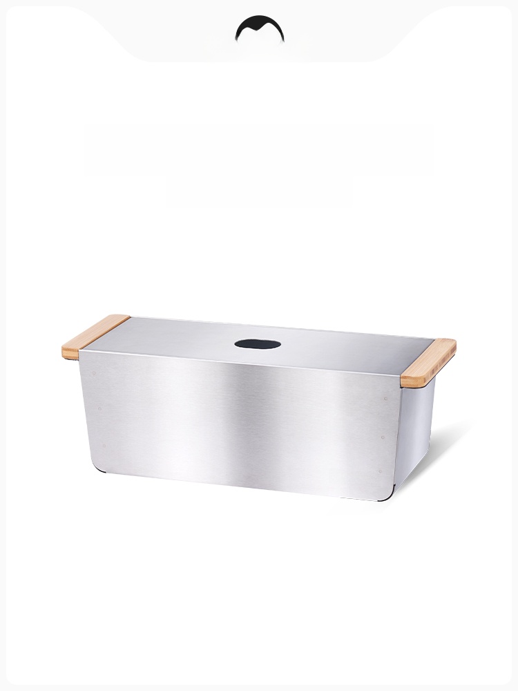 Naturehike Naturehike Stainless Steel Storage Box Outdoor Camping Barbecue Tableware Storage Box Fit IGT Table