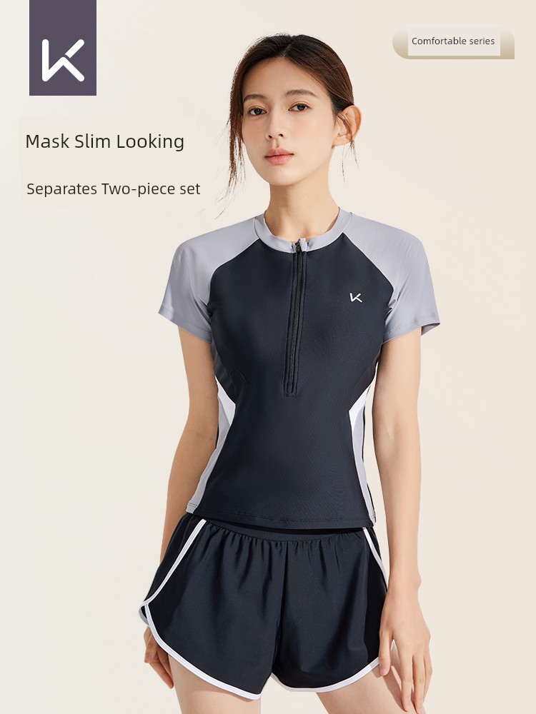 Keep Swimsuit Women's 2025 New Swimwear Separates Swimsuit Conservatively Thin Sports Hot Spring Plus Size Swimsuit