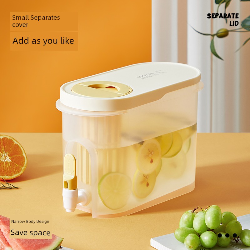 Cooker King Cold Water Bottle Cup Water Pitcher Beverage Barrel Refrigerator For Home High Temperature Resistant Cold Dripper Fruit Teapot Water Container