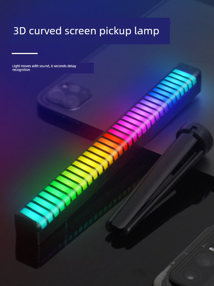 RGB Voice Control E-Sports Car Audio Rhythm Ambience Light