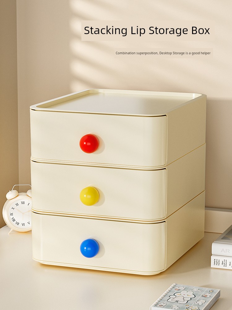 Jujiajia Dopamine Desktop Storage Box Office Student Desk Storage Box Drawer Desktop Finishing Box