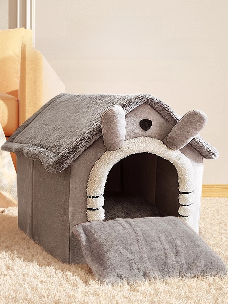 Removable and Washable Semi-Enclosed Heattech Cyber Celebrity Cat Nest