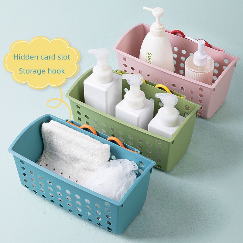 Jujiajia Hanging Storage Basket Kitchen Hanging Basket Bathroom Bathroom Cosmetics Storage Basket Plastic Basket Storage Basket