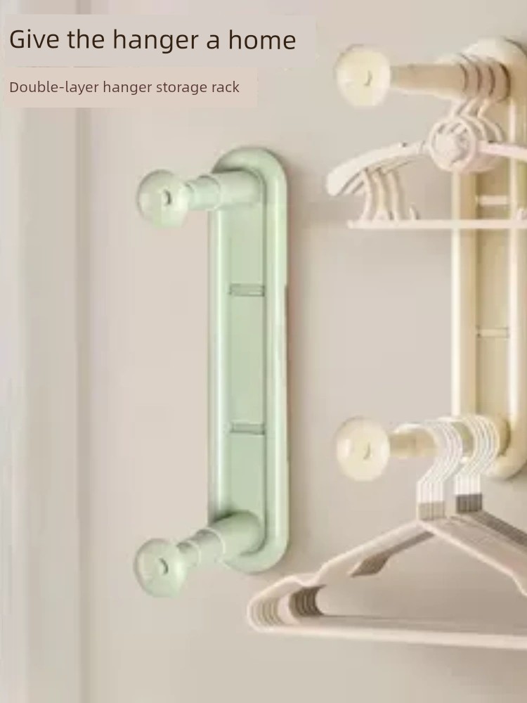 Punch-Free Retractable Hanger Storage Rack Handy Gadget Balcony Storage Hook Wall-Mounted Wall Hook Drying Foldable For Home