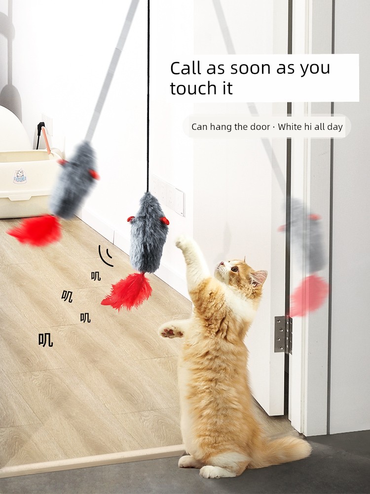 Self-Hi Relieving Stuffy Artificial Sound Consumption Cat Toy
