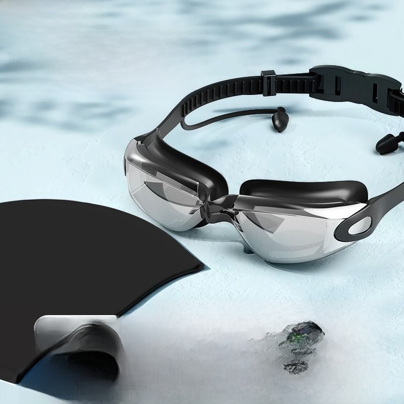 Anti-Fog Myopia Professional Submersible Equipment Large Frame Swimming Goggles