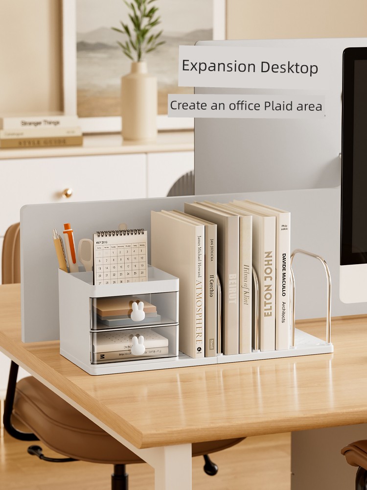 Bookend Bookshelf Desktop Storage Rack Student Desk Fixed Book Storage Fantastic Office File Shelf Bookend