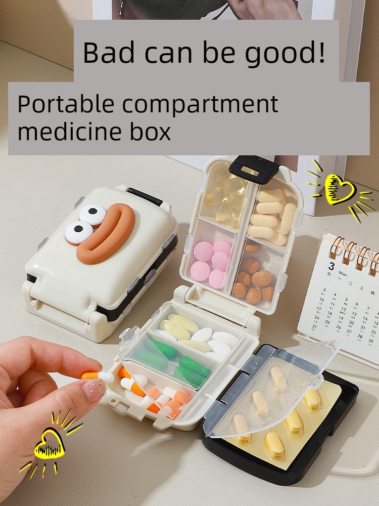 Portable Portable Three Meals a Day Mini Pillbox