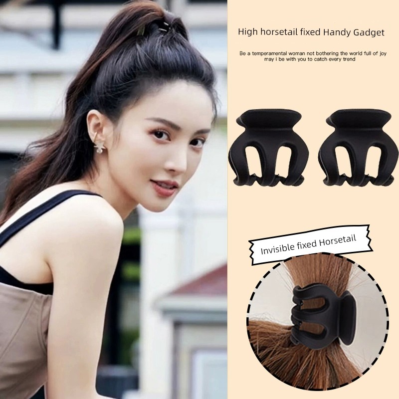 Jinchen Same Style High Ponytail Hair Fixer Handy Gadget Trumpet Simplicity Back Head Shark Clip Updo Hair Clip Headdress for Women