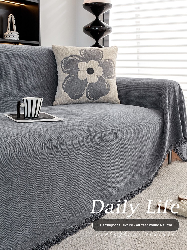 Waterproof Sofa Towel All Year Round Neutral 2025 New Arrival Sofa Slipcover Accessible Luxury Fancy Cover Towel One-Piece Set Towel