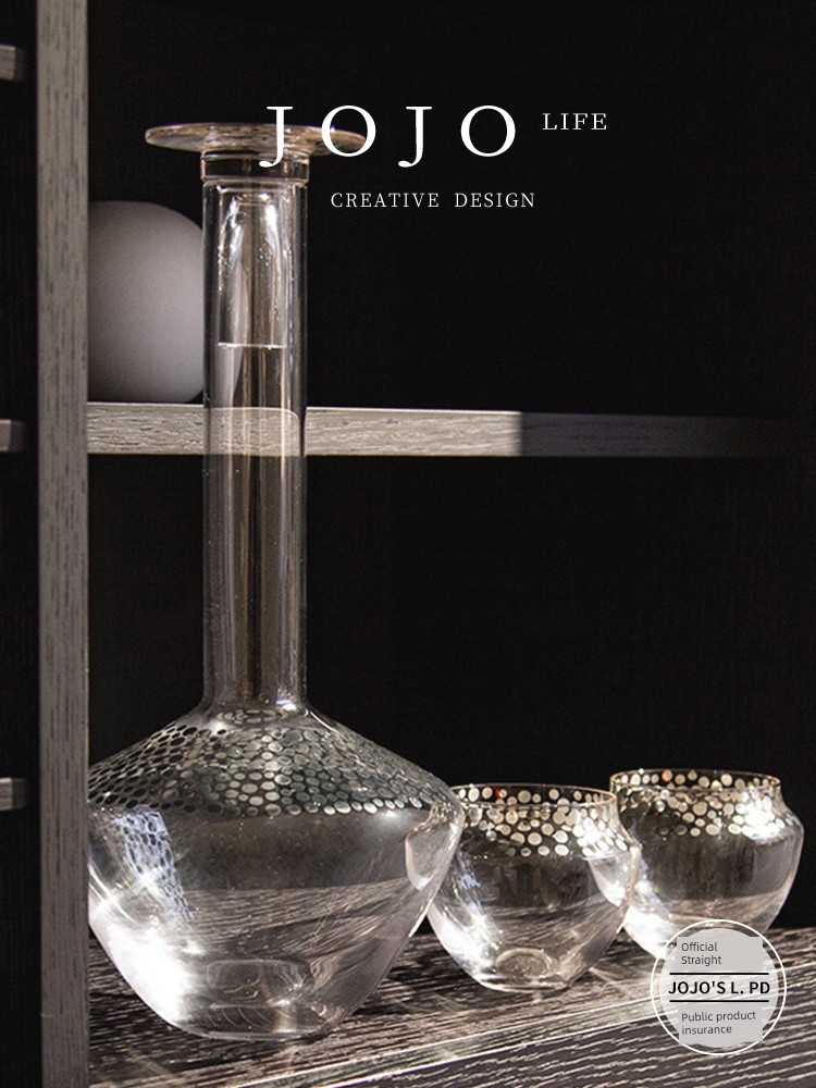 Jojo's L. Pd. Xinli. Wine Set High-End Lightweight Modern Style a Pot of 2 Cup Set Art | Xinli