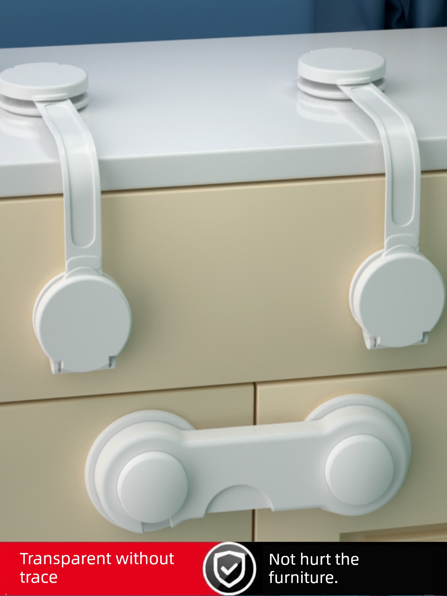 Drawer Buckle Anti-Baby Open and Pull Cabinet Door Lock Buckle Sliding Door Child Lock Wardrobe Kids Safety Lock Cabinet Door Lock Fastener