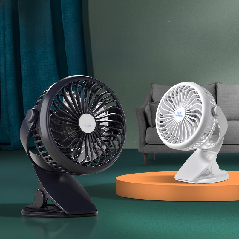 Little Fan USB Mini Student Rechargeable Dormitory Large Wind Office Dormitory Bed Top Clip Electric Fan BB Cart Fan Desktop Small Electric Fan Desk Charging Desk Fan