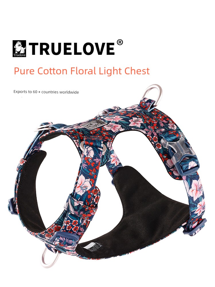 Truelove Dog Hand Holding Rope Dog Walking Chain Vest Chest Strap Anti Breaking Loose Small, Medium and Large Dogs Supplies
