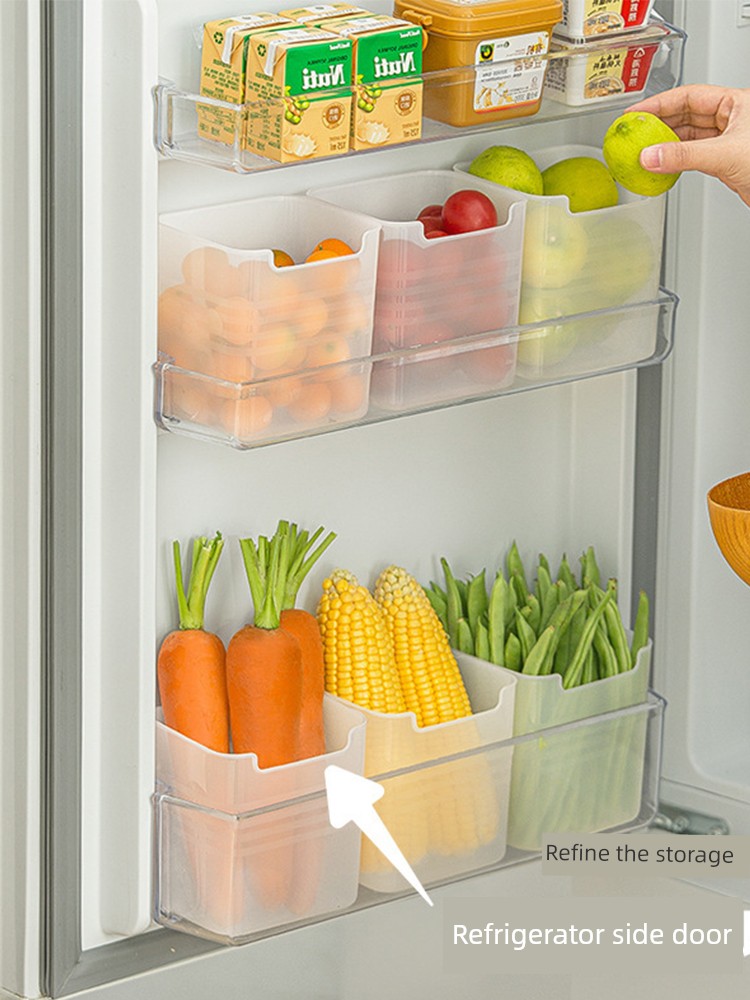 Refrigerator Side Door Storage Box Food Frozen to Keep Fresh Storage Box Large Capacity Refrigerator Snack Storage Storage Deposit Box