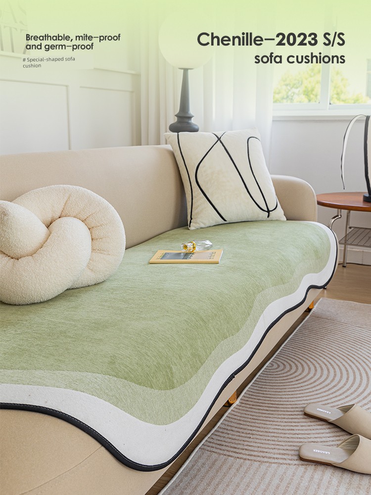 Special-Shaped Chenille Sofa Cushion All Year Round Neutral Non Slip Classy Sofa Cover 2025 New Arrival Cushion Cover Towel