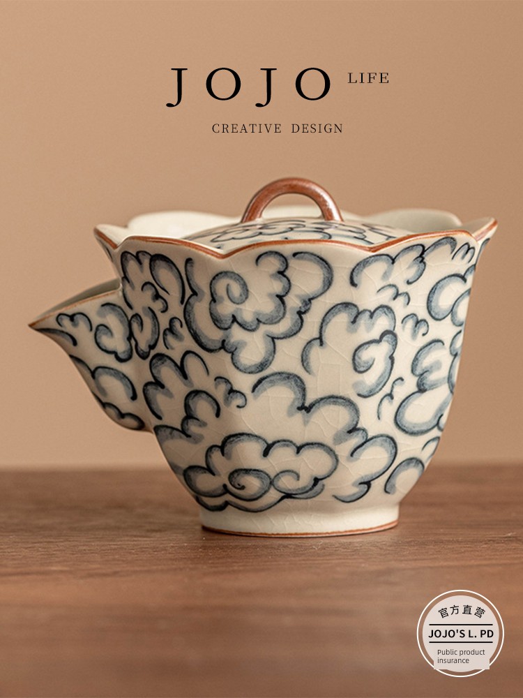 Jojo's L. Pd. Collide. Pot Cloud Pattern Ru Ware Chinese High-End For Home Oven Mitts Pot | Collision