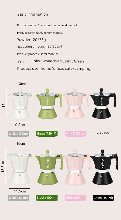 Mongdio Moka Pot - Brew Espresso at Home