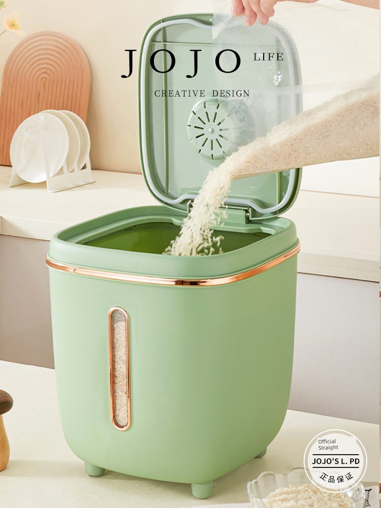Jojo's L. Pd. Mr. Grocery. Rice Bucket For Home Insect-Proof Moisture-Proof Sealed Rice Bucket Kitchen | Efficiency