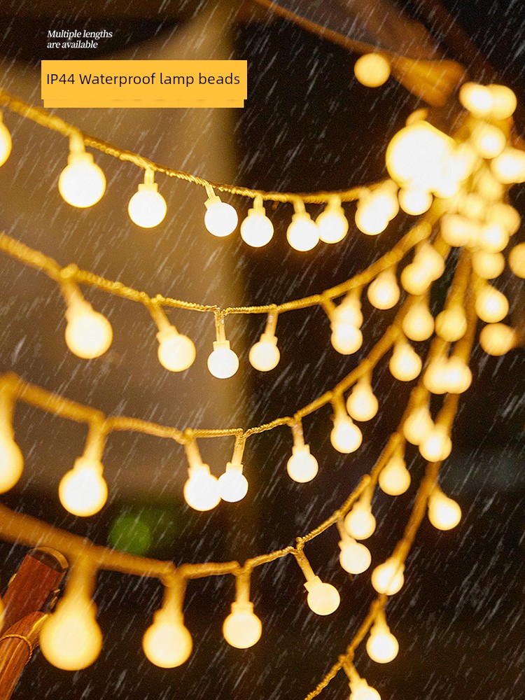 Outdoor Lighting Camping Ambience Light Camping USB Stall Decorations Arrangement Canopy Lighting Chain Tent Light Strip LED Colored Lamp