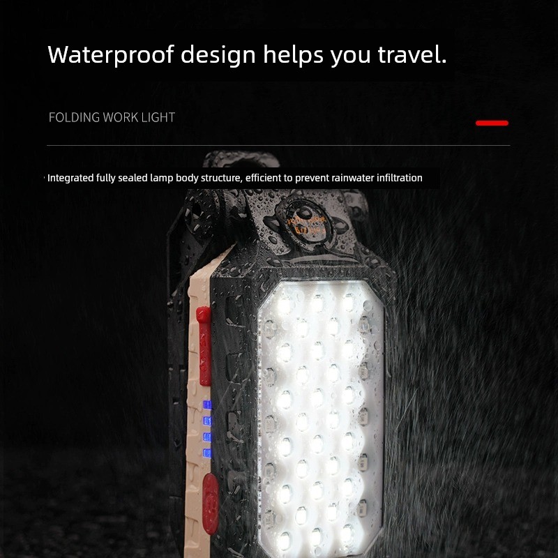 Auto Repair Maintenance Light Magnetic LED Worklight Flashlight Strong Light Super Bright Charging Outdoor Lighting Lamp Portable