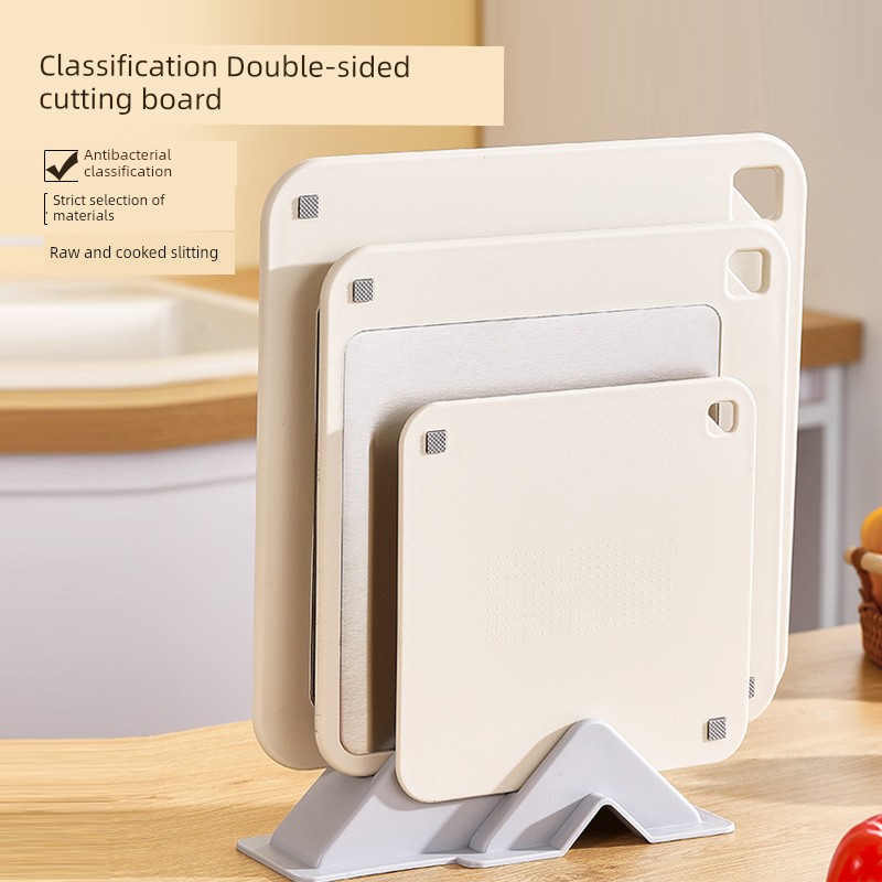 Double-Sided Fruit Supplement Mildew-Proof Stainless Steel Cutting Board