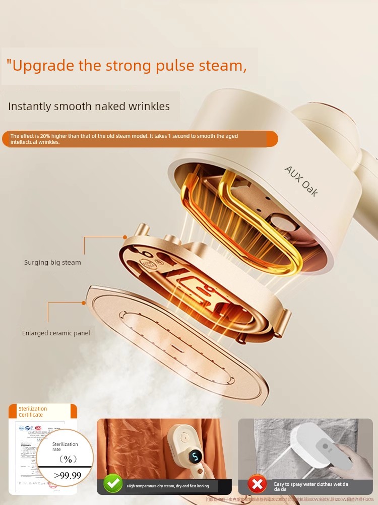 Ox Portable Pressing Machines Handheld Ironing Clothes Fantastic Product Small Iron Travel Travel Travel Hanging Ironing Machine