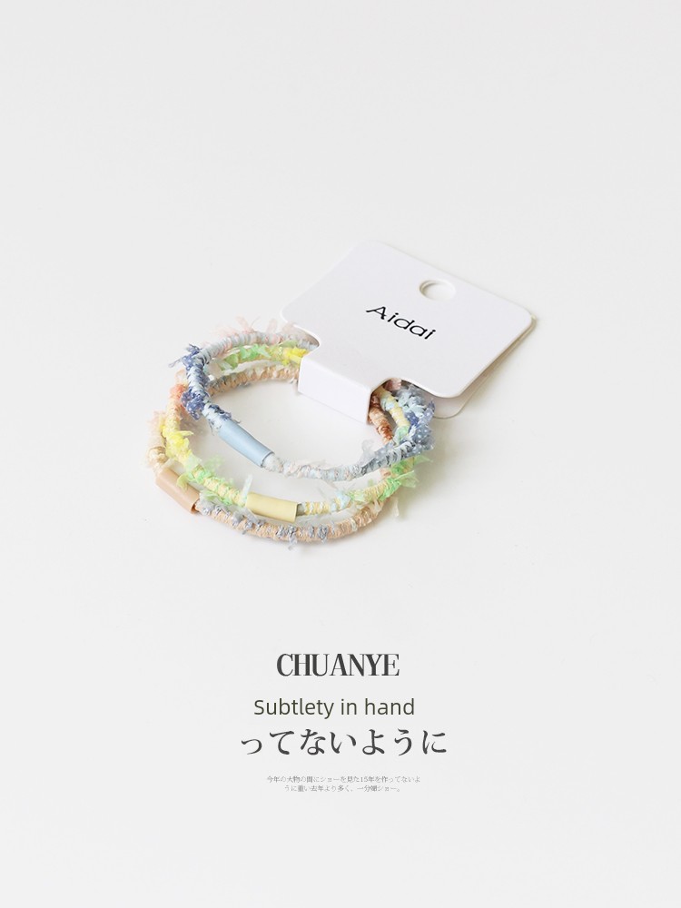 Kawano Candy Color Ponytail Rubber Band Cute Hair Ring