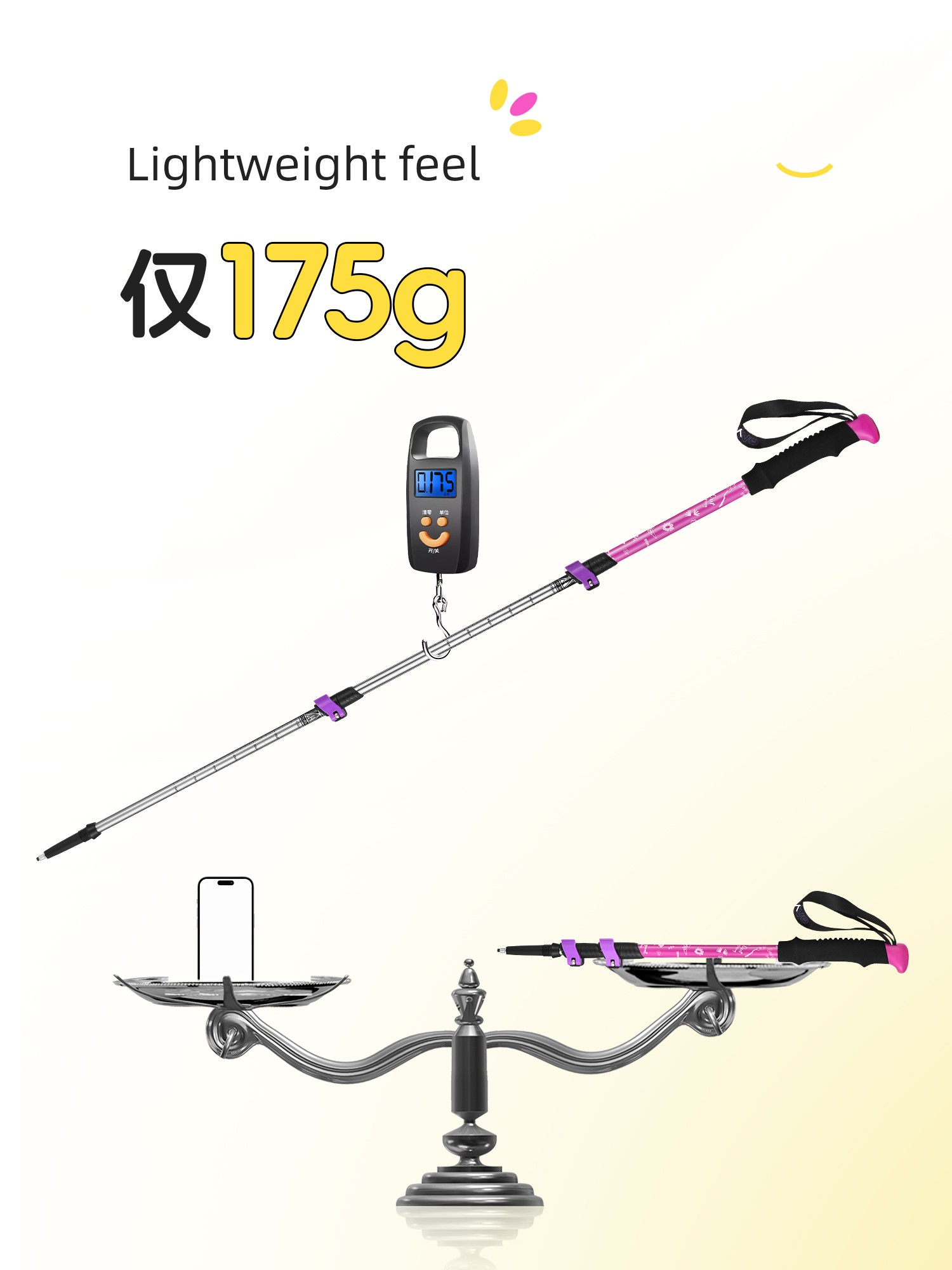 Primitive Man Kids Professional Outdoor Men and Women Alpenstock