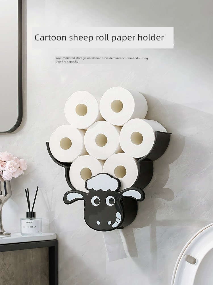 Bathroom Wall-Mounted Living Room Toilet Paper Box