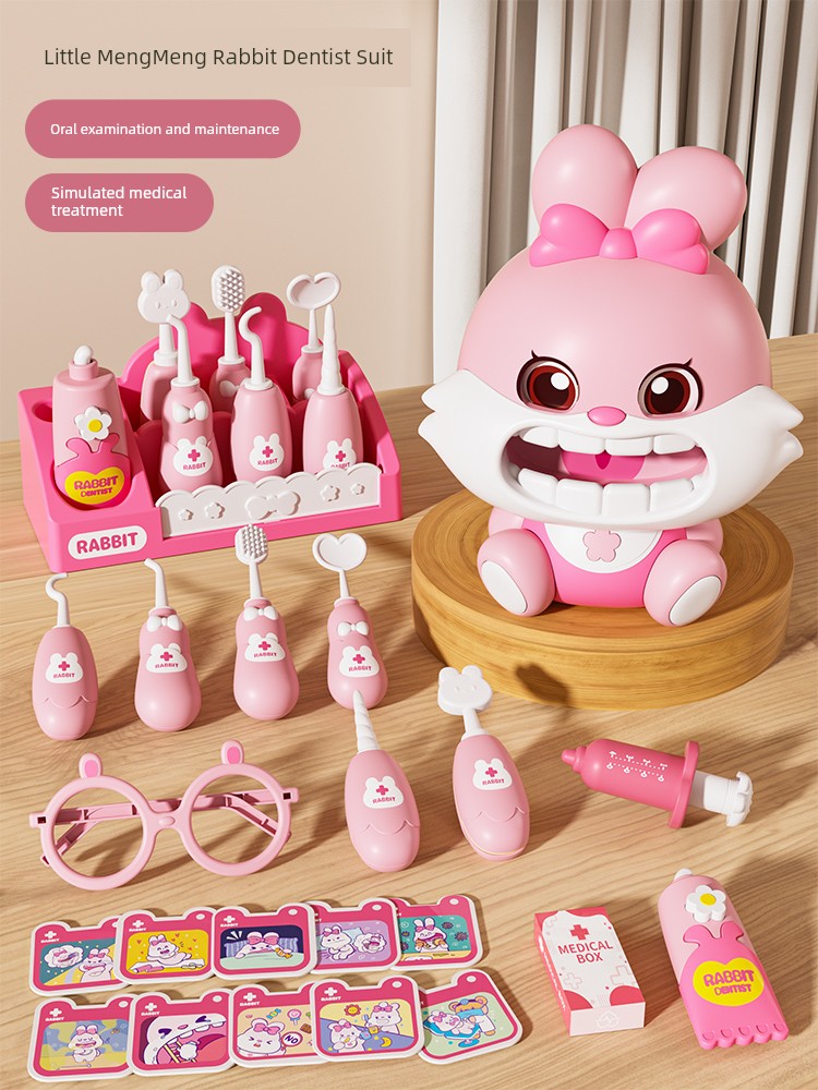 Kids Play House Dentist Little Doctor Nurse Dental Suit Boys and Girls Stethoscope Injection Play Baby Toys