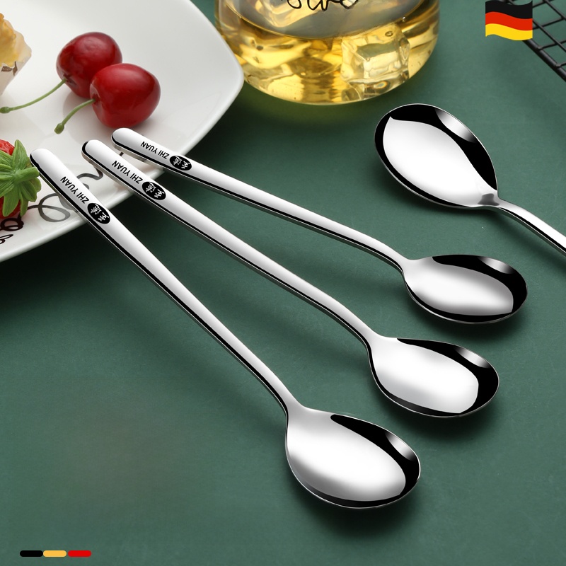 316 Stainless Steel Spoon Household Dining Spoon Soup Spoon Spoon Long Handle Spoon Stirring Spoon Small Spoon Large Long