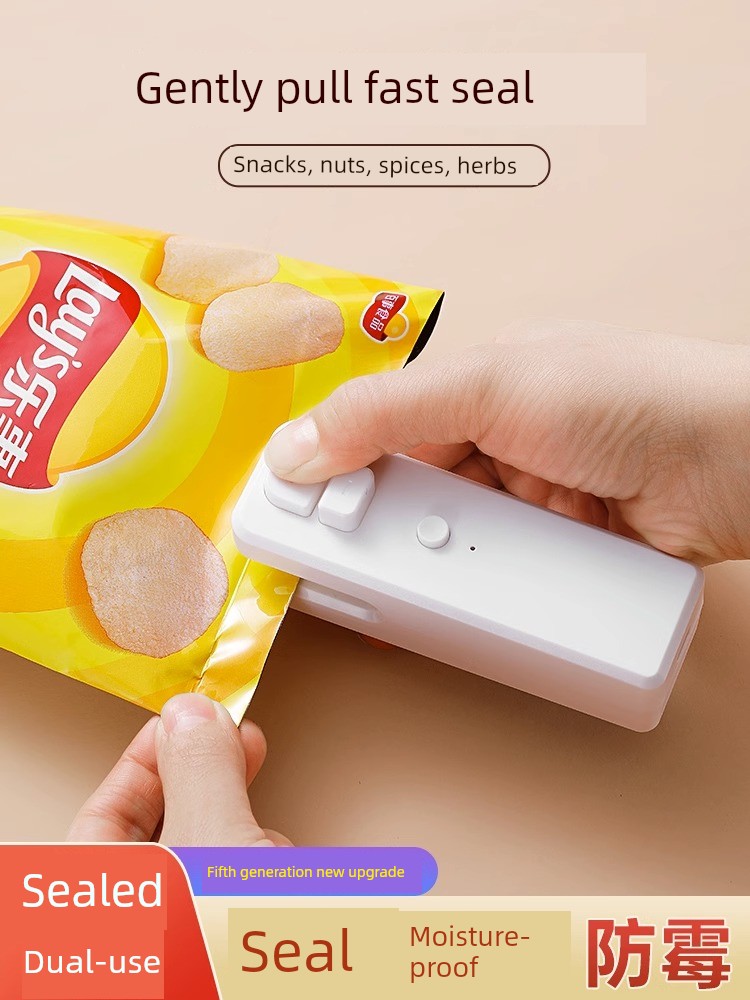 Sealing Machine Small For Home Mini Snack Sealer Portable Plastic-Envelop Machine Sealed Plastic Bag Food Fantastic Sealing Tool