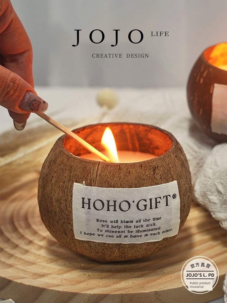 Jojo's L. Pd. Glow. Tea Light Creative Aromatherapy Candle Incense For Home Indoor Niche Style | Zero Glow