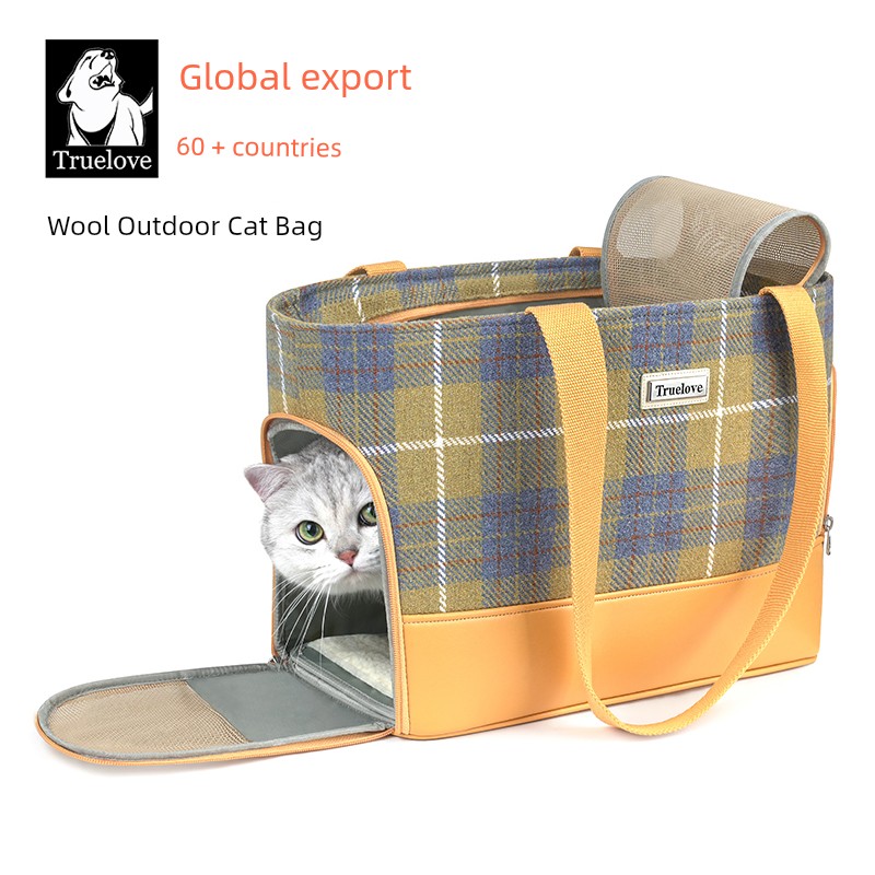 Truelove Cat Bag Portable Outing Pet Backpack Breathable Space Capsule Single Shoulder Bag Travel Back Cat Box