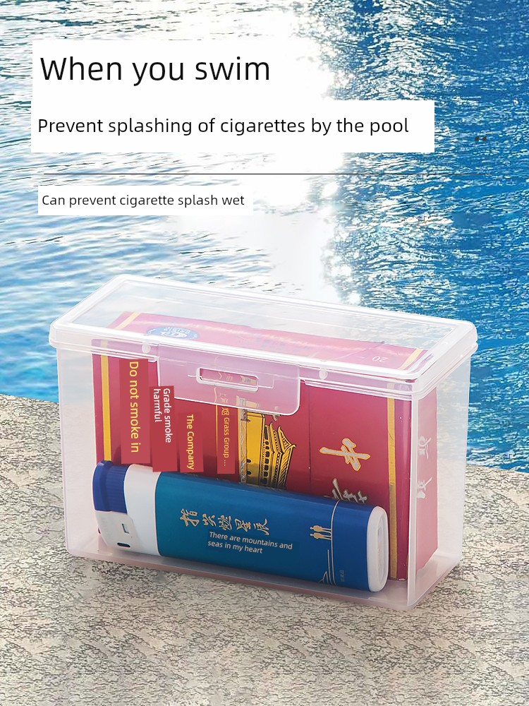 Cigarette Case Set Men's Portable Thickened Anti-Pressure 20 PCs Soft Bag Special Creative Stylish Flip Plastic Cigarette Case Shell Smoking Set
