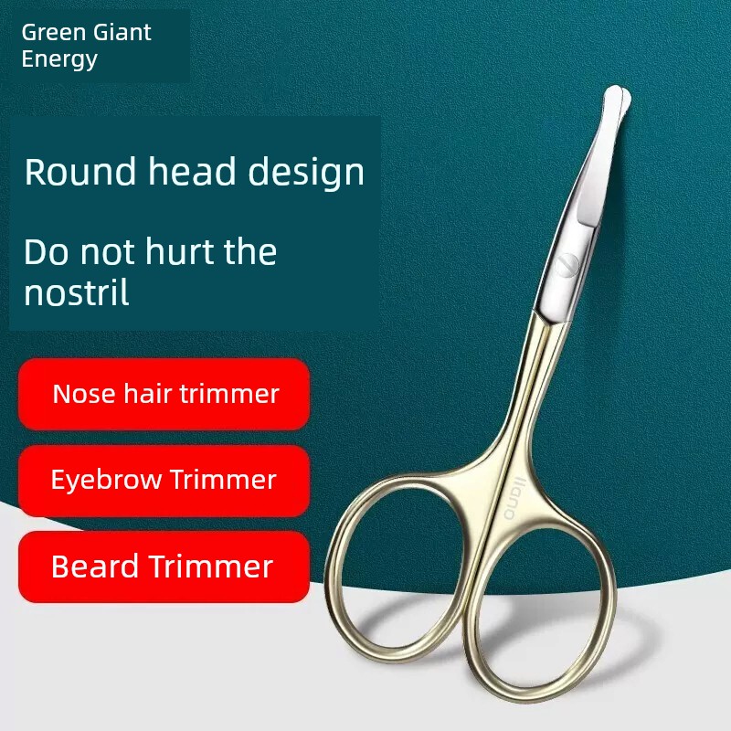 Llano for Women Only round Head Beard Stainless Steel Scissor