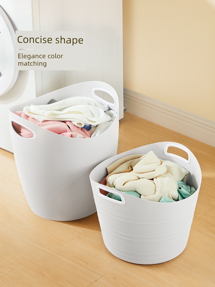 Cooker King Dirty Clothes Basket Dirty Clothes Storage Basket Doll Toy Storage Bucket For Home Accessible Luxury Bathroom Storage Handy Gadget