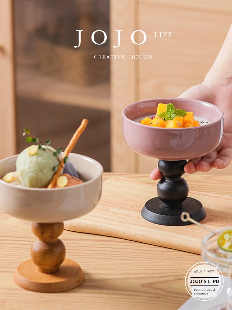 Jojo's L. Pd. Perse. French Retro Dessert Bowl Good-looking Ice Cream Goblet | Scattered